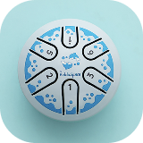 1x Steel tongue drum with 8 notes