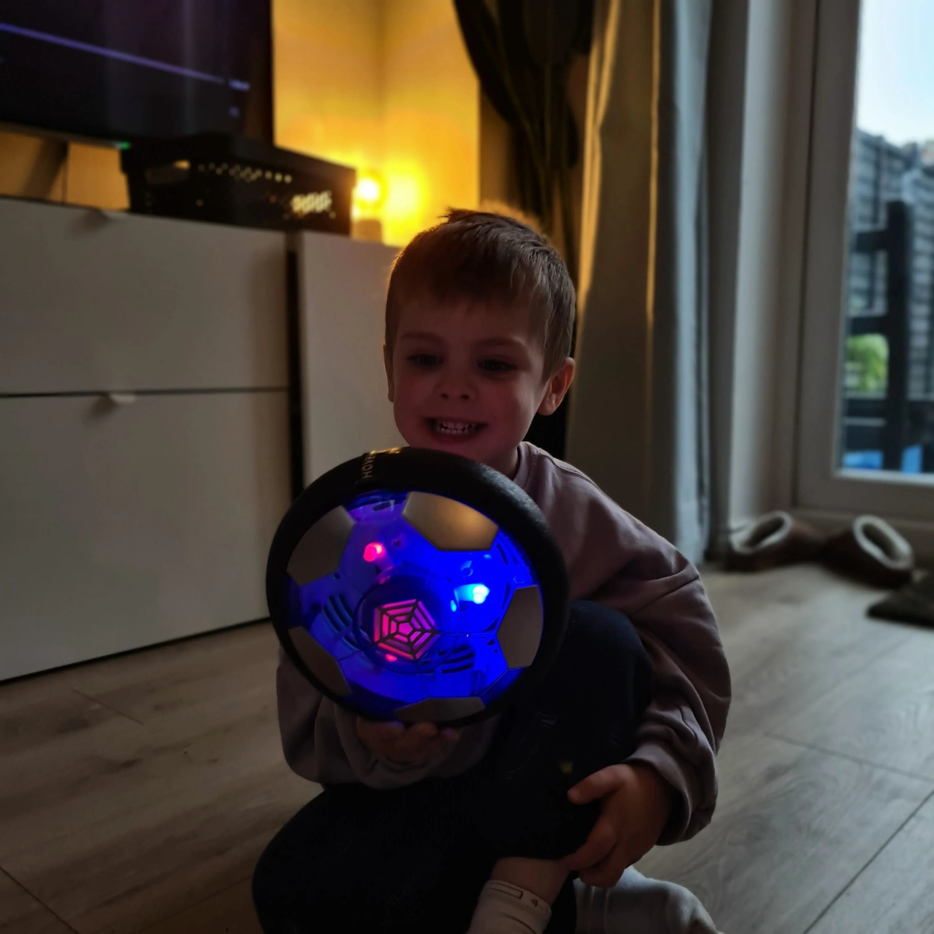 KiddoSpace™ - LED Hover Football for Kids