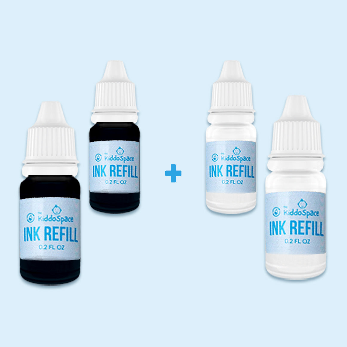 2 Black + 2 White ink refills