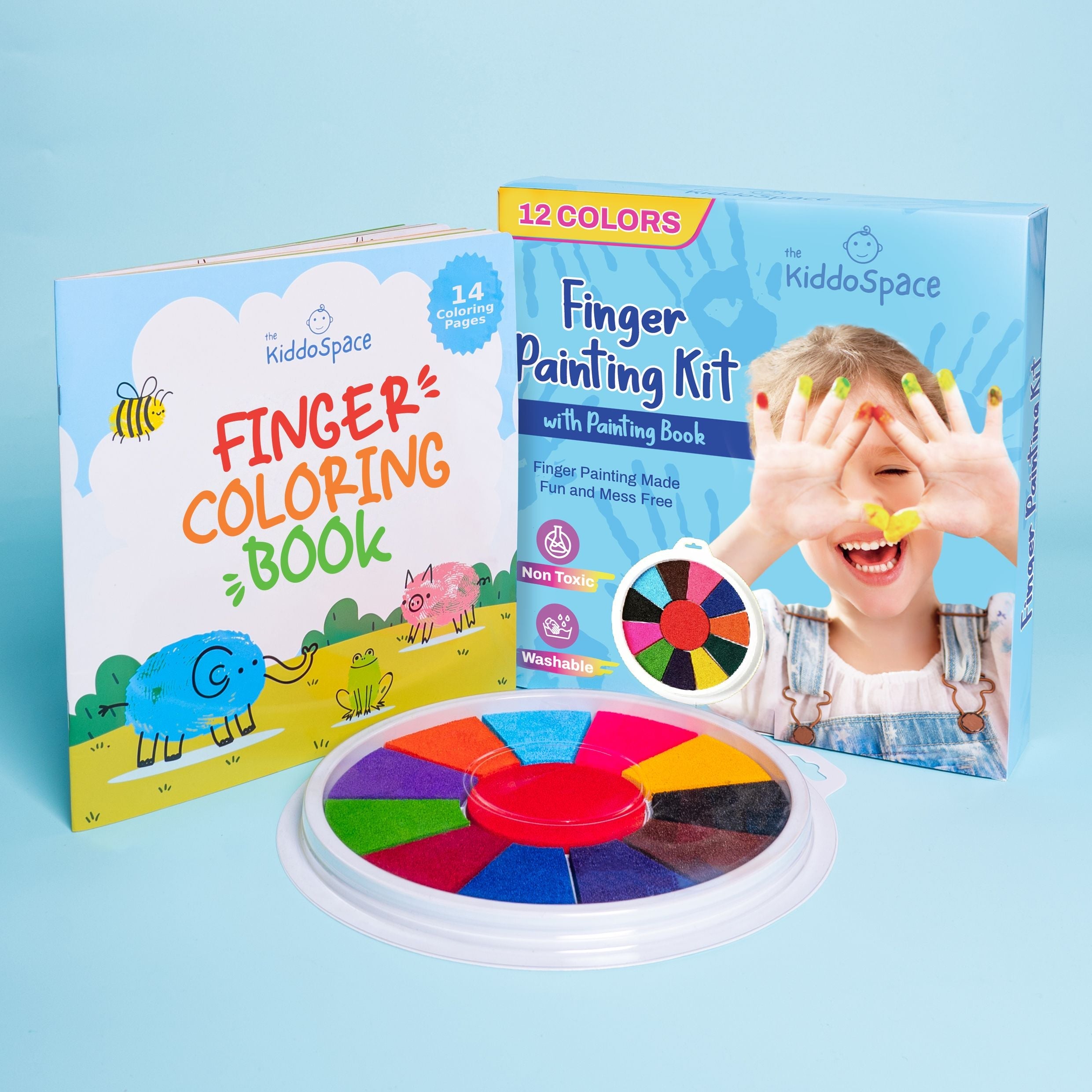 KiddoSpace Finger Painting Kit